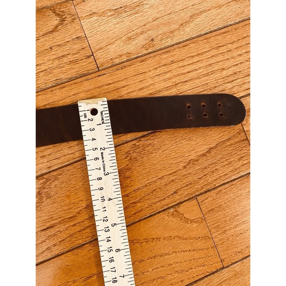 Vintage Anne Klein Calderon Knotted Brown Leather Wide Belt Medium main image 5
